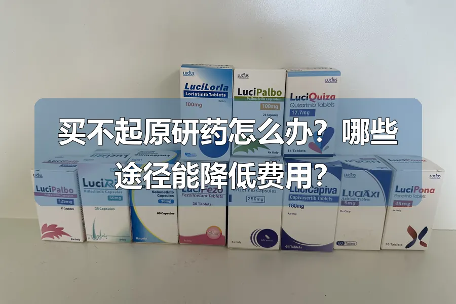 买不起原研药怎么办？哪些途径能降低费用？